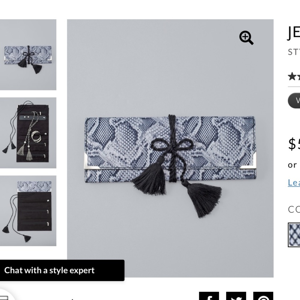 WHBM jewelry roll…so perfect!